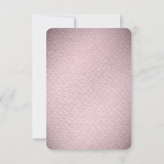 Pink Flower RSVP Card (Rückseite)