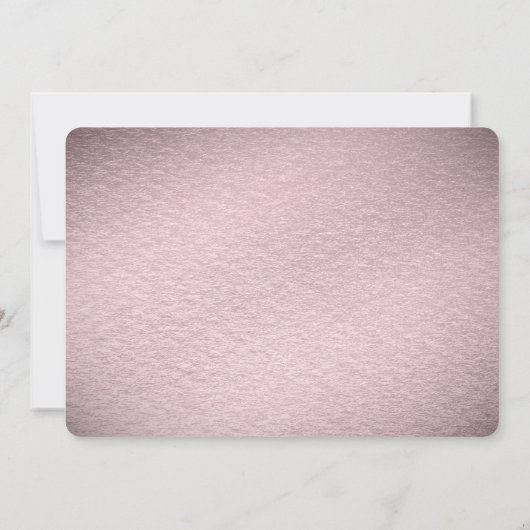 Pink Flower Save The Date (Rückseite)