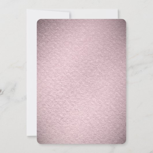 Pink Flower Save the Date (Rückseite)