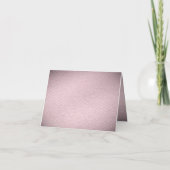 Pink Flower Thank You Card Dankeskarte (Rückseite)