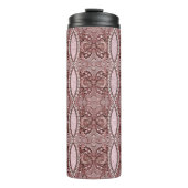 Pink Flower Thermal Tumbler Thermosbecher (Vorderseite)