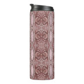 Pink Flower Thermal Tumbler Thermosbecher (Nach rechts gedreht)