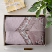 Pink Flower Tissue Paper Seidenpapier (Geschenk)