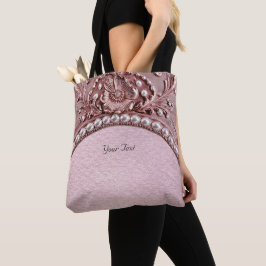 Pink Flower Tote Bag Tasche