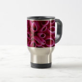 Pink Flower Travel Mug  Reisebecher (VorderseiteRechts)