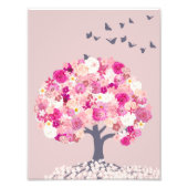 Pink flower tree poster (Vorne)