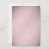 Pink Flower Wedding Invitation Einladung (Rückseite)