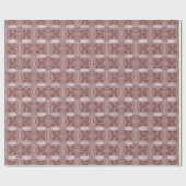Pink Flower Wrapping Paper Geschenkpapier (Flach)