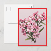 PINK FLOWERS #2 Postcard Postkarte (Vorne/Hinten)