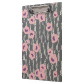 Pink Flowers Abstract Blooms Mid-century Art Deco Klemmbrett (Links)
