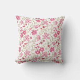 Pink Flowers Allover Motif – Elegant floral Kissen