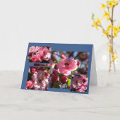 Pink Flowers Any Chance Greeting Card Karte (Gelbe Blume)