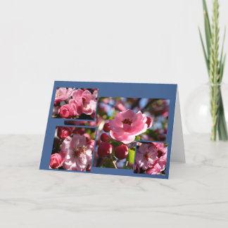 Pink Flowers Any Chance Greeting Card Karte