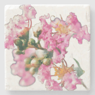 Pink Flowers Bandana Steinuntersetzer