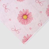 Pink flowers, bows, and hearts seidenpapier (Ausschnitt)