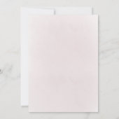 pink flowers cross  Confirmation Einladung (Rückseite)