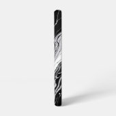 Pink Flowers Marble Samsung Galaxy Hülle (Linke Seite)