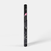 Pink Flowers Marble Samsung Galaxy Hülle (Rechte Seite)