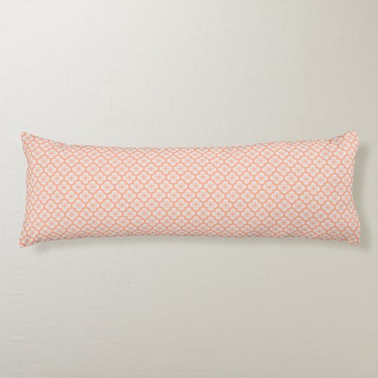 Pink Flowers Pattern Body Pillow Seitenschläferkissen (Vorderseite)