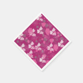 pink flowers serviette (Ecke)