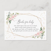 Pink Flowers, White Flowers, Boho, Books For Baby Begleitkarte (Vorderseite)