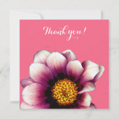 Pink Flown, Werden Sie meine Blumenkarten sein? Dankeskarte (Rückseite)