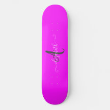 Pink Fluorescent Neon Monogram