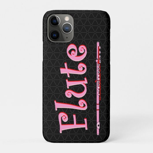 Pink Flute Case-Mate iPhone Hülle (Rückseite)