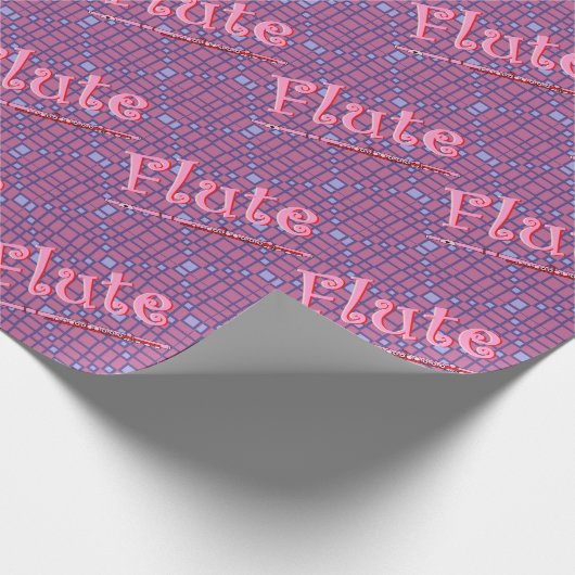 Pink Flute Geschenkpapier (Ecke)