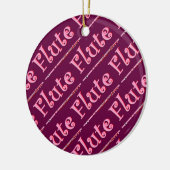 Pink Flute Keramik Ornament (Links)