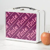 Pink Flute Metall Brotdose (Beispiel)