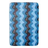 Pink Flute Muster Badematte (Vorderseite Vertikal)