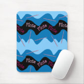 Pink Flute Muster Mousepad (Mit Mouse)