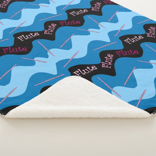 Pink Flute Muster Sherpadecke (3/4)