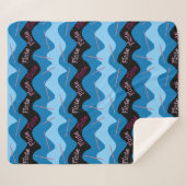 Pink Flute Muster Sherpadecke (Vorderseite (Horizontal))