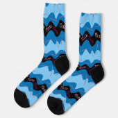 Pink Flute Muster Socken (Linkes Detail)