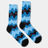 Pink Flute Muster Socken (Rechts)