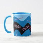 Pink Flute Muster Tasse (Links)