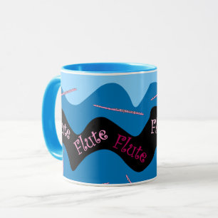 Pink Flute Muster Tasse