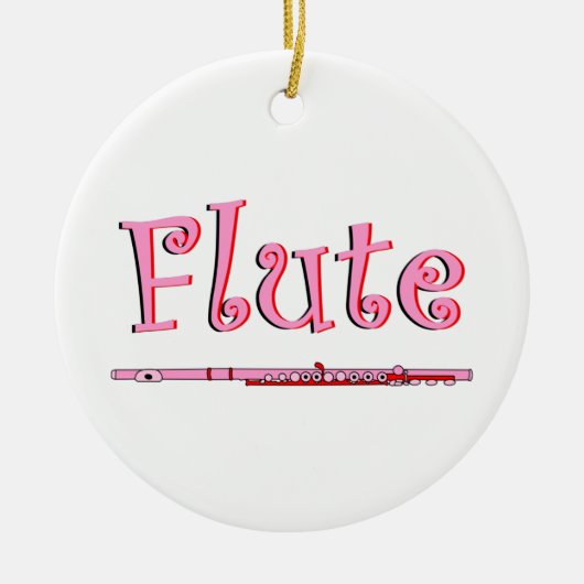Pink Flute Ornament (Vorne)
