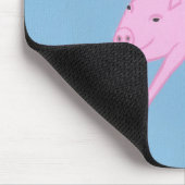 Pink Flying Pig Blaue Sterne Mouse Pads Mousepad (Ecke)