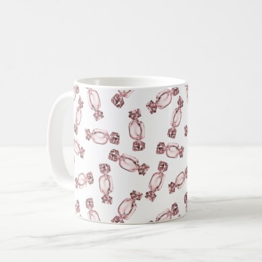 Pink Foil Candies Tasse (Vorderseite Links)