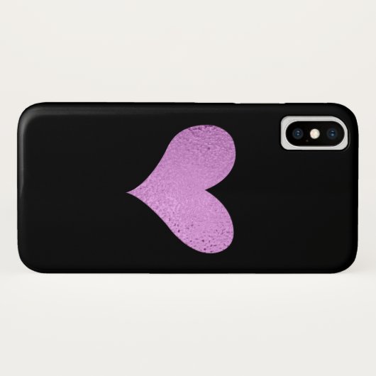 Pink Foil Heil und Black Phone Case (Rückseite (Horizontal))