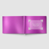 Pink Foil Look Wedding Gästebuch (Voll)