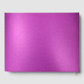 Pink Foil Look Wedding Gästebuch (Rückseite)