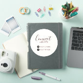 Pink | Folgen Sie Instagram & Facebook Werbeaktion Aufkleber (iPad Hülle)