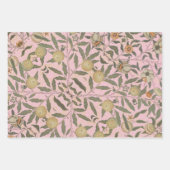 Pink Foliage Vintag William Morris Geschenkpapier Set (Vorderseite)
