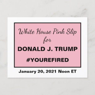 Pink-Folie des Weißen Hauses für Trump-Widerstands Postkarte