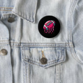 Pink Football Tropfen Button (Beispiel)