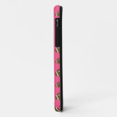 Pink Footballs Muster Case-Mate iPhone Hülle (Hinten/Links)
